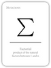 Math Flashcards: Notations