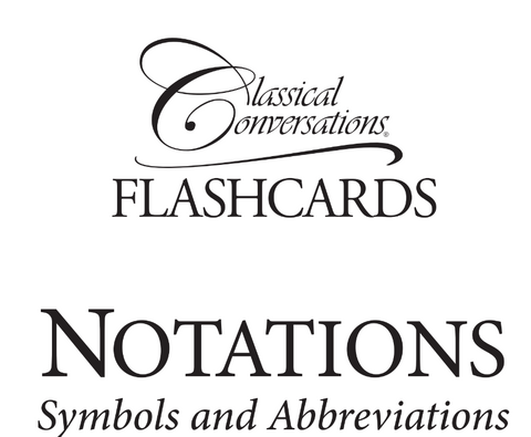 Math Flashcards: Notation